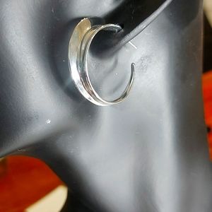 Jenny Bird Vantage Sterling plated Hoops Silver